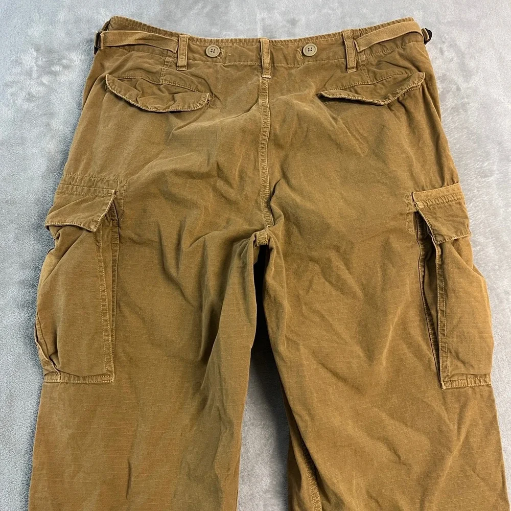 Vintage American Eagle Mens Cargo Pants Brown Ripstop 32x32 (34x31) Utility Gorp